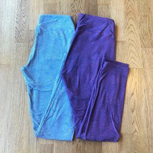 Lularoe Disney Leggings Bundle Set of 2 Minnie Mouse One Size